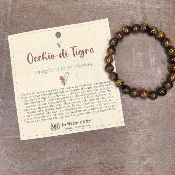 Bracciale Occhio di Tigre Naturale – Protezione ed Energia